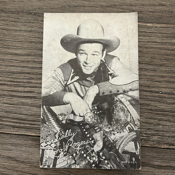 Vintage cowboy arcade cards movie Hollywood John Wayne Gene Autry Roy Rogers ++ - Picture 8 of 14